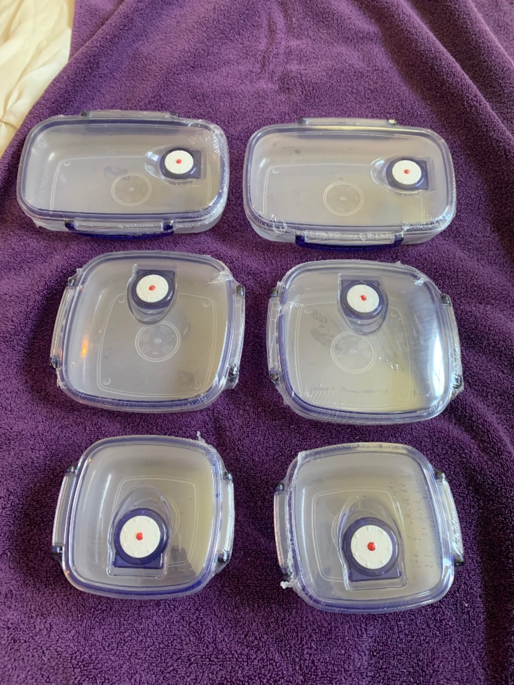 New Set of 6 Food Storage Containers